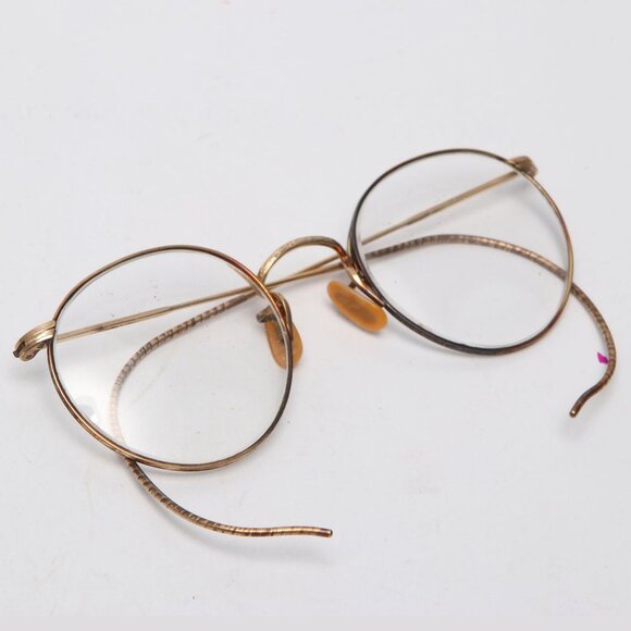 Antique 12k Gold Filled Artcraft Nokorod Eyeglasses RX Glasses Spectacles 1930s - Picture 13 of 16